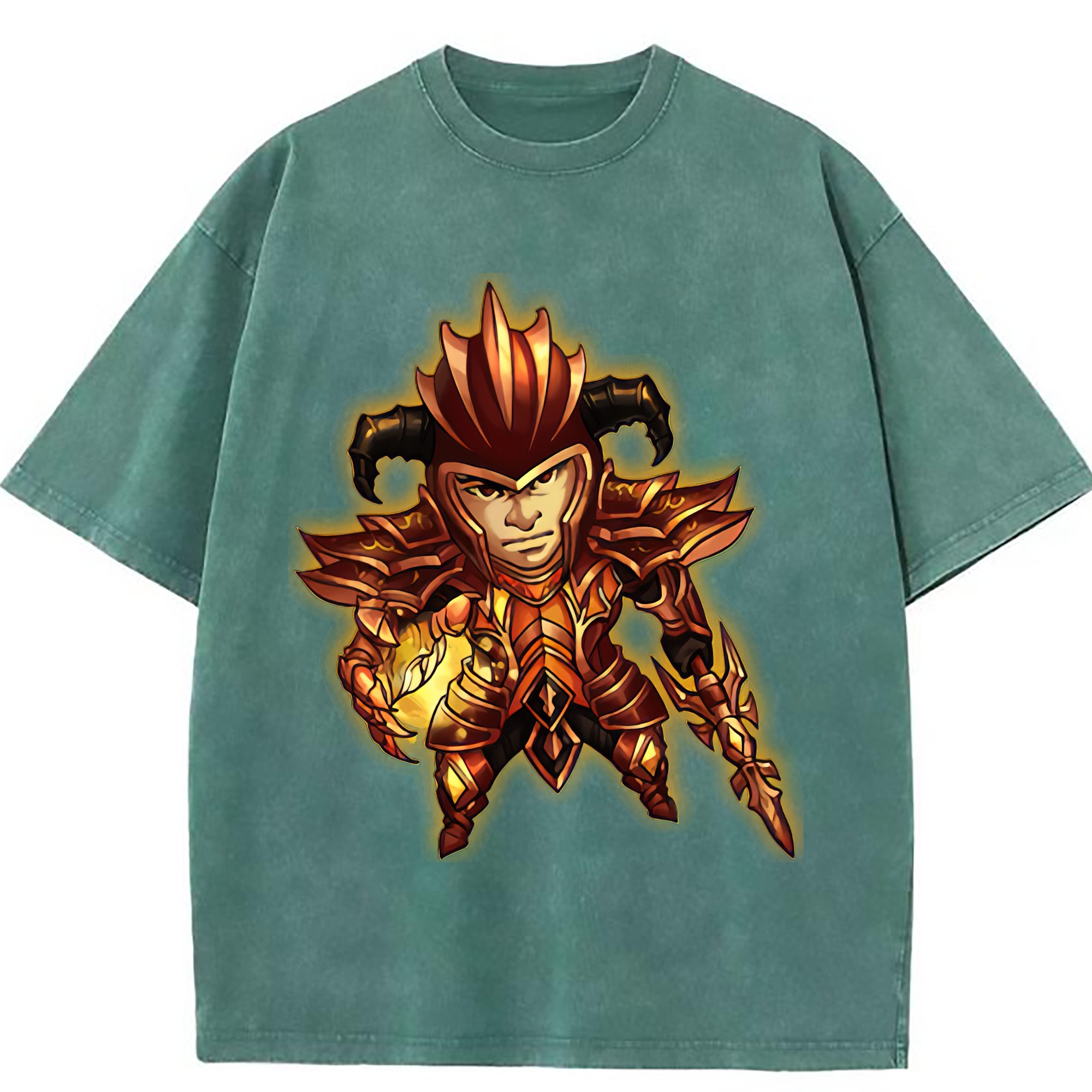 （画像用） リーグ・オブ・レジェンド League of Legends LOL 綿100% ヴィンテージ風 半袖Tシャツ（フロントプリント）